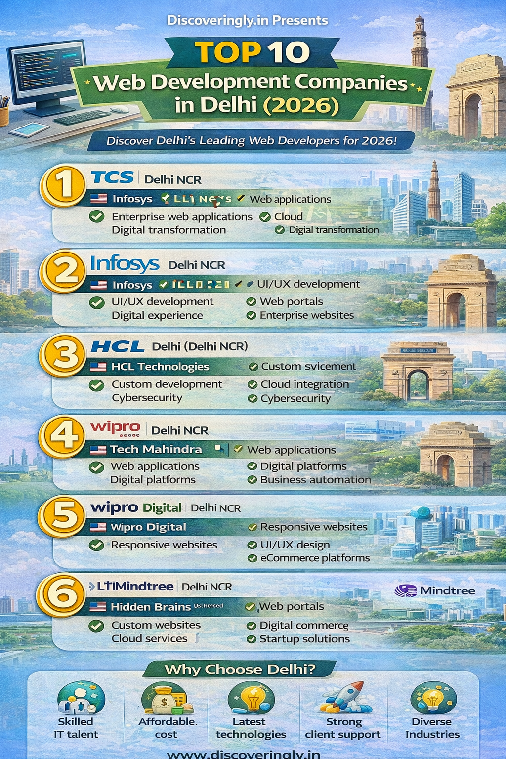 Top 10 Web Development Companies in Delhi